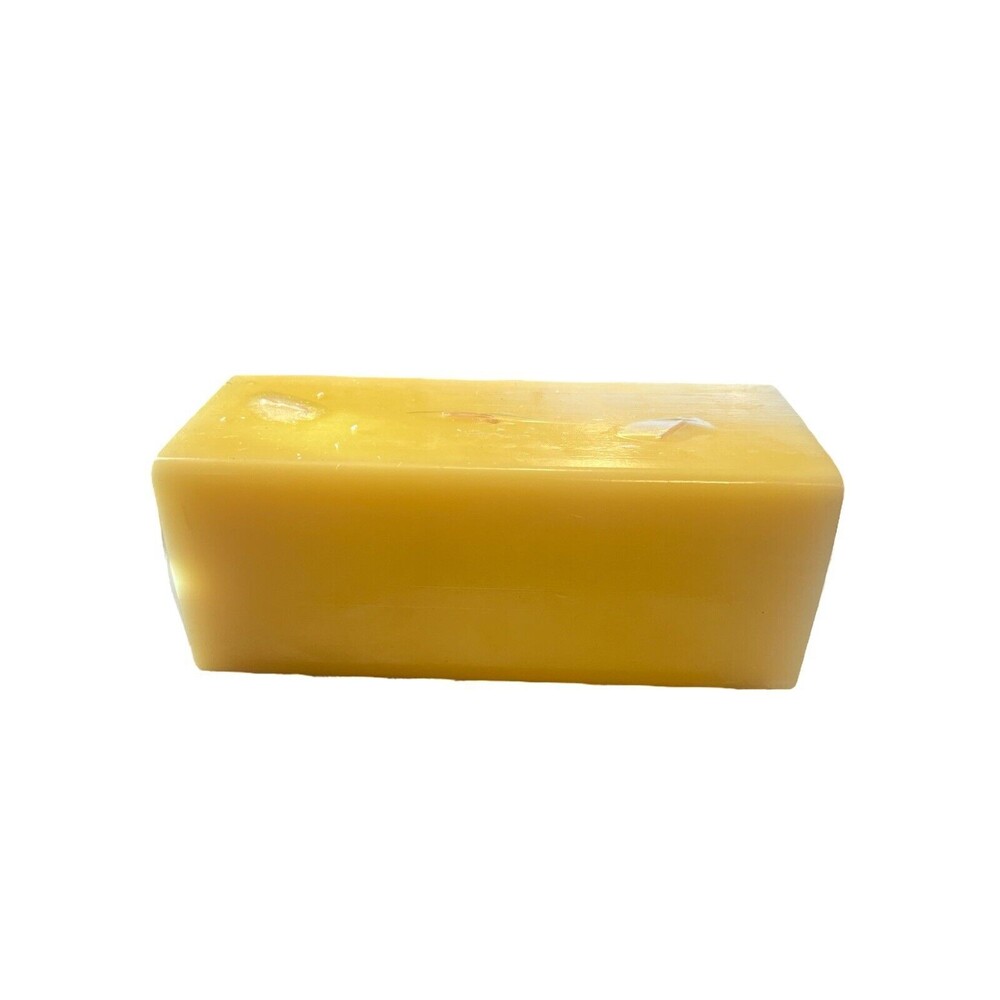3 Wick Yellow Block Candle Home Interiors And Gifts 2 Pounds 7.25”x 3”‎